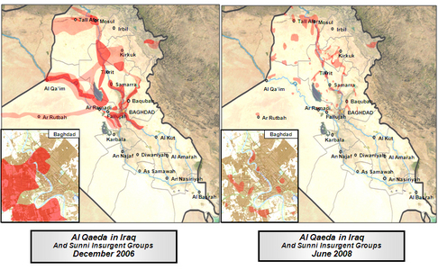 A graphic depiction of the impact of the surge on Al Qaeda in Iraq
