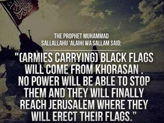 Islamic State propaganda explains the "black flag"